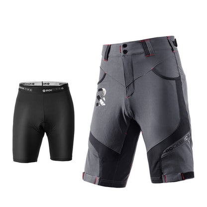 Flag Village Mens Summer Outdoor Cycling Breathable Mountaineering Sports Quick-Drying Double-Layer Trousers