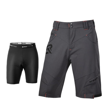 Flag Village Mens Summer Outdoor Cycling Breathable Mountaineering Sports Quick-Drying Double-Layer Trousers