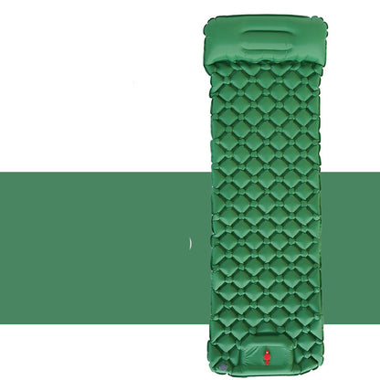 Flag Village Outdoor Sleeping Pad Camping Inflatable Mattress With Pillows Travel Mat Folding Bed Ultralight Air Cushion Hiking Trekking