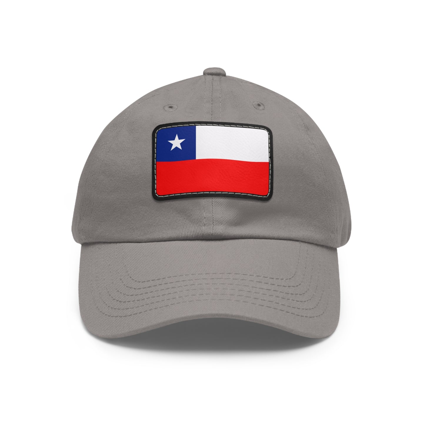 Flag Village Chile Flag Hat Cap with Leather Patch