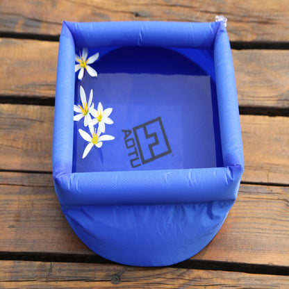 Flag Village Camping Concave-Convex Outdoor Folding Washbasin Bucket