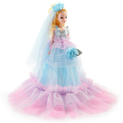 Flag Village Doll Toy Gift Box Set Wedding Princess Girl Children Toy
