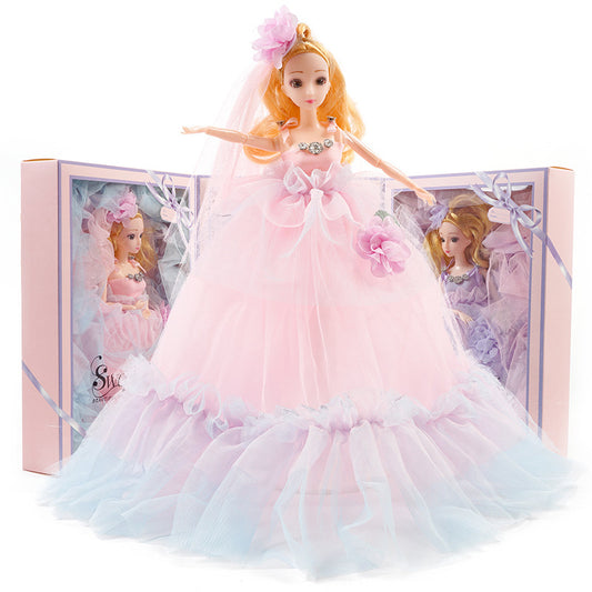 Flag Village Doll Toy Gift Box Set Wedding Princess Girl Children Toy