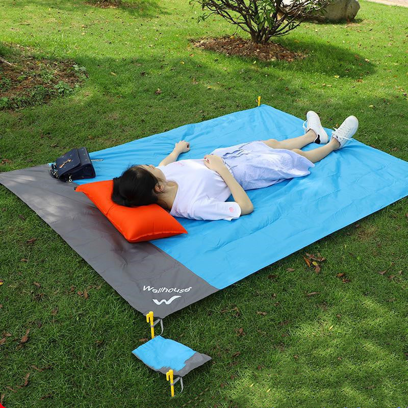 Flag Village Camping Mat Waterproof Beach Blanket Outdoor Portable Picnic Ground Mat Mattress