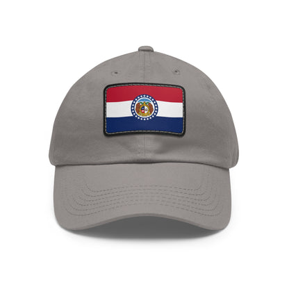 Flag Village USA Missouri State Flag Hat Cap with Leather Patch