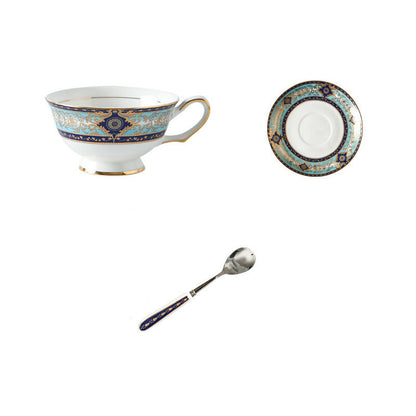 Flag Village European-Style Bone China Hotel Coffee Cup And Saucer Set Flower Teapot British Afternoon Tea Cup Gift Box Customized Logo Gift