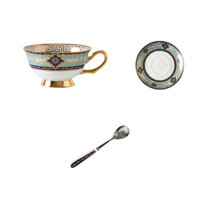 Flag Village European-Style Bone China Hotel Coffee Cup And Saucer Set Flower Teapot British Afternoon Tea Cup Gift Box Customized Logo Gift