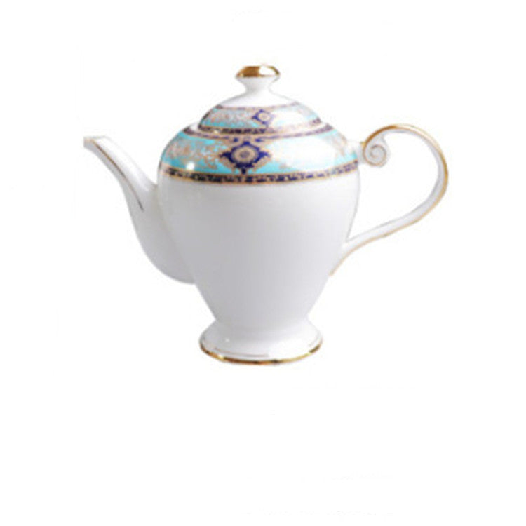 Flag Village European-Style Bone China Hotel Coffee Cup And Saucer Set Flower Teapot British Afternoon Tea Cup Gift Box Customized Logo Gift