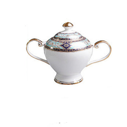 Flag Village European-Style Bone China Hotel Coffee Cup And Saucer Set Flower Teapot British Afternoon Tea Cup Gift Box Customized Logo Gift