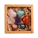 Flag Village Amethyst Block Natural Crystal Hexagonal Prism Power Stone Exquisite Gift Box Packaging