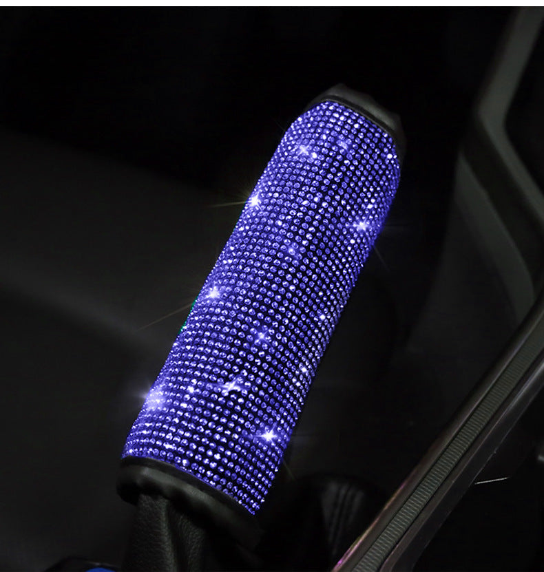Flag Village Auto Tools Car Gear Cover Blue Diamond Handbrake Cover Gear Cover