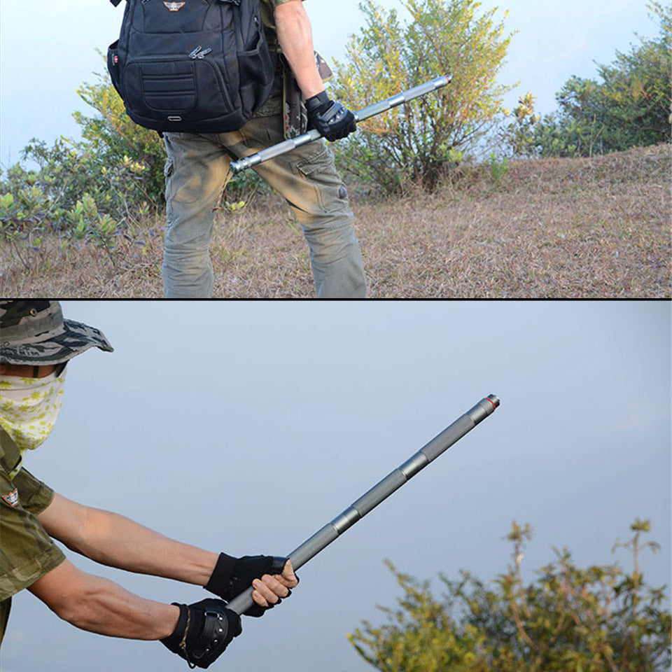 Flag Village Outdoor Defense Tactical Stick Alpenstock Hiking Camping Equipment Multifunctional Walking Stick