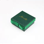 Flag Village Packaging Gift Box Dark Green Bow Jewelry Box Ring Box Necklace Box Jewelry Box Bracelet Box Wholesale