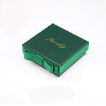 Flag Village Packaging Gift Box Dark Green Bow Jewelry Box Ring Box Necklace Box Jewelry Box Bracelet Box Wholesale
