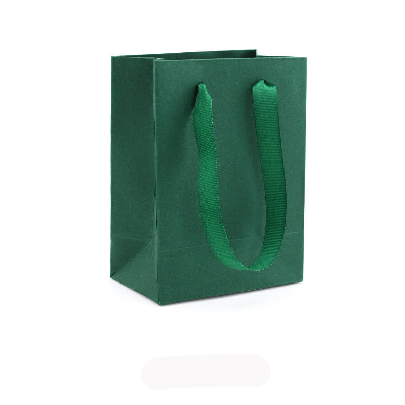 Flag Village Packaging Gift Box Dark Green Bow Jewelry Box Ring Box Necklace Box Jewelry Box Bracelet Box Wholesale
