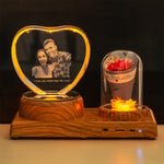 Flag Village Personalized Photo Night Light Bluetooth Music Gift Box 3D Crystal Inner Carving Gift