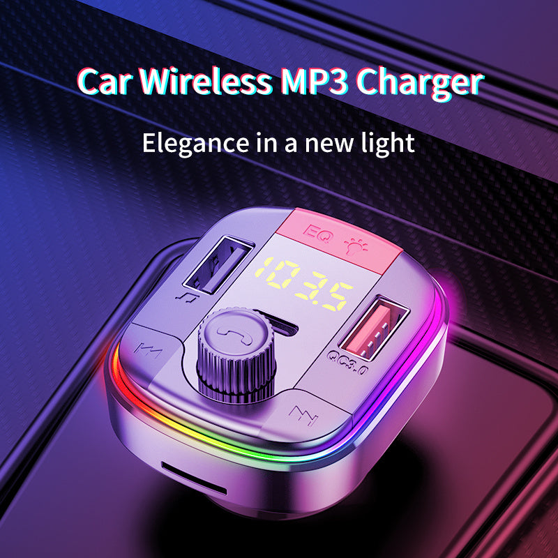 Flag Village Auto Tools Car MP3 Bluetooth Player PD QC3.0 Fast Charge Car Charger