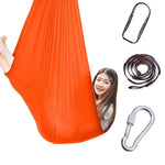 Flag Village Kids  Cotton Outdoor Indoor Swing Hammock For Cuddle Up To Sensory Child Therapy Soft Elastic Parcel Steady Seat