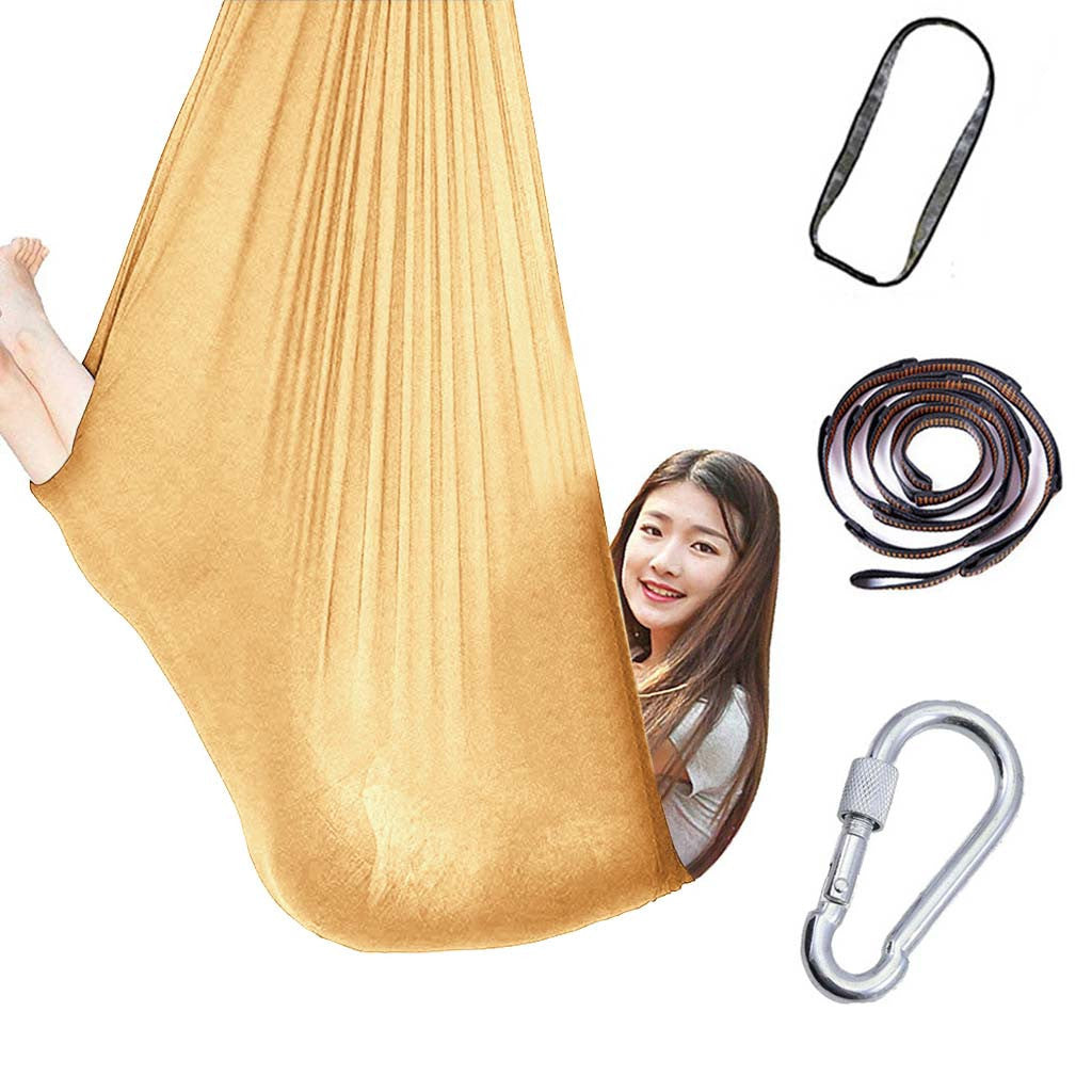 Flag Village Kids  Cotton Outdoor Indoor Swing Hammock For Cuddle Up To Sensory Child Therapy Soft Elastic Parcel Steady Seat