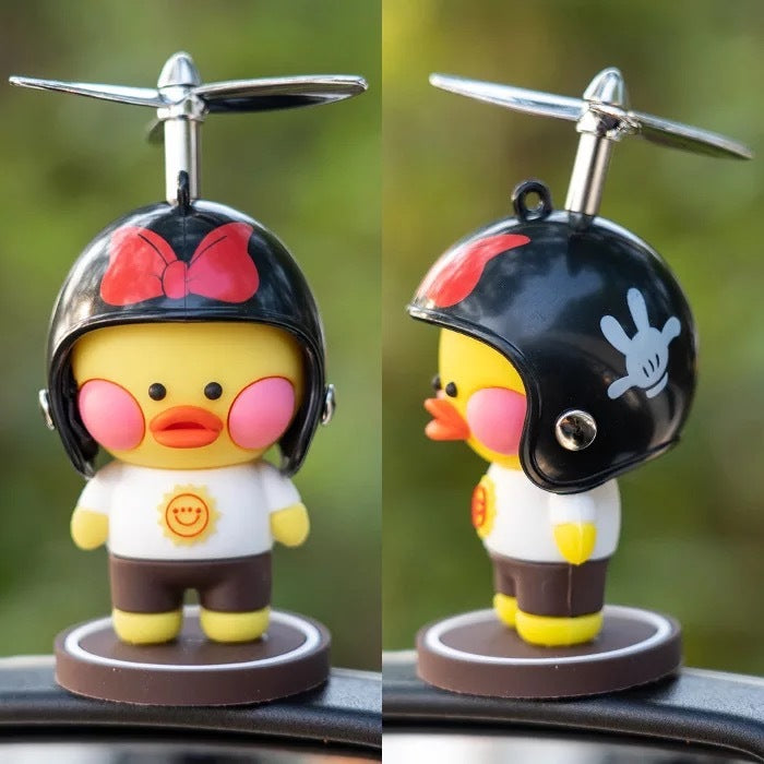 Flag Village Auto Tools Car Ornaments Motorcycle Cute Car Center Console Accessories Car Cartoon