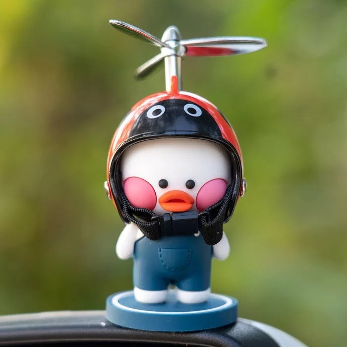 Flag Village Auto Tools Car Ornaments Motorcycle Cute Car Center Console Accessories Car Cartoon