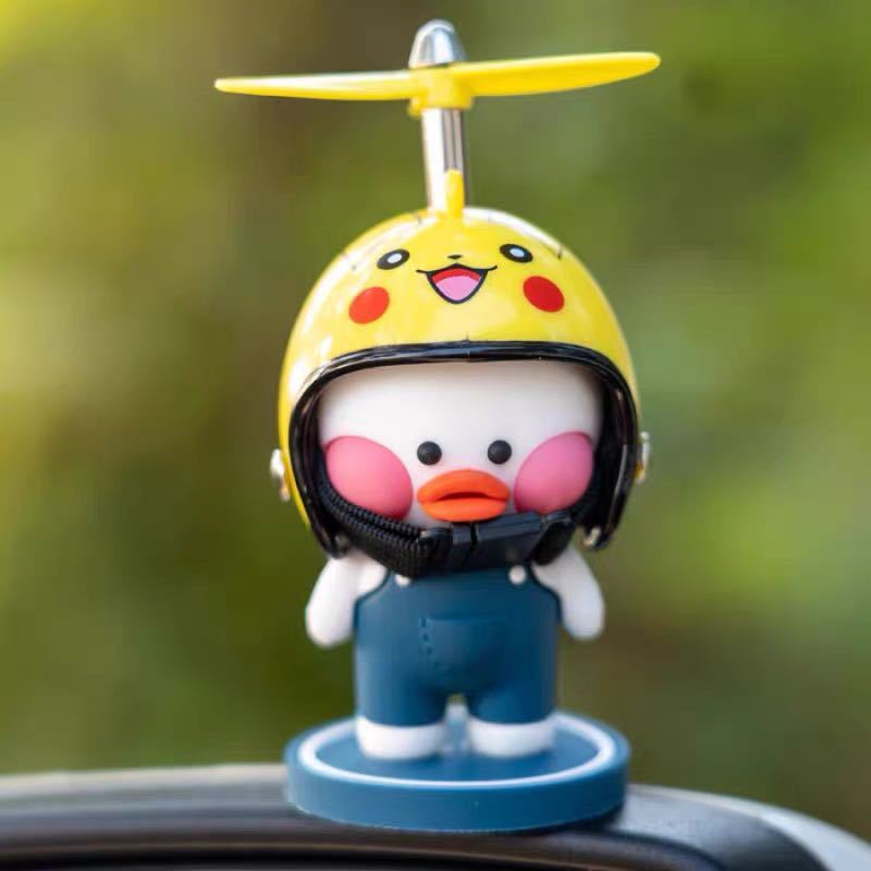 Flag Village Auto Tools Car Ornaments Motorcycle Cute Car Center Console Accessories Car Cartoon
