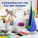 Flag Village Creative Kid Hammock Garden Furniture Pod Swings Chair Indoor Outdoor Hanging Seat Child Cocoon Swing Seat Patio Portable