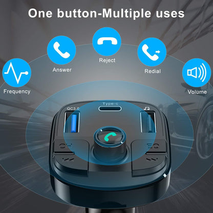Flag Village Auto Tools Car Mp3 Bluetooth Player Charger