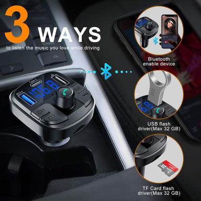 Flag Village Auto Tools Car Mp3 Bluetooth Player Charger