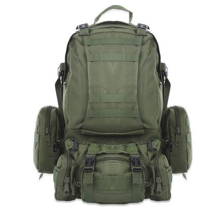 Flag Village 50L Outdoor Backpack Molle Military Tactical Backpack Rucksack Sports Bag Waterproof Camping Hiking Backpack Travel