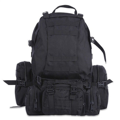 Flag Village 50L Outdoor Backpack Molle Military Tactical Backpack Rucksack Sports Bag Waterproof Camping Hiking Backpack Travel