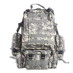 Flag Village 50L Outdoor Backpack Molle Military Tactical Backpack Rucksack Sports Bag Waterproof Camping Hiking Backpack Travel