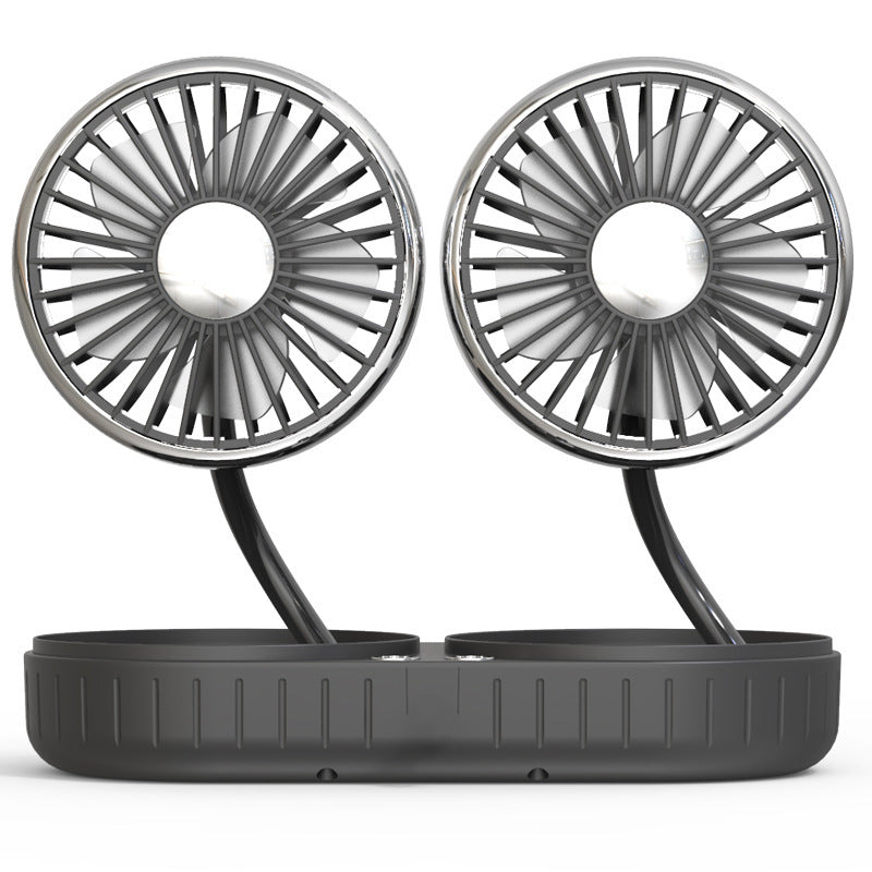 Flag Village Auto Tools Double-Headed Hose Small Fan Usb Car Interior Creative Automotive Accessories