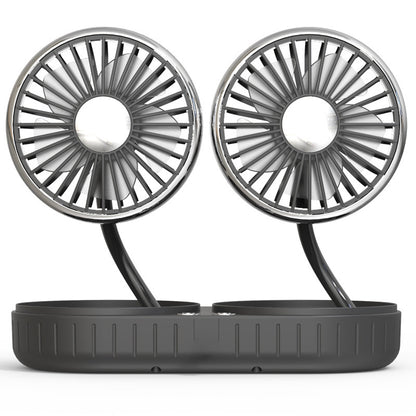 Flag Village Auto Tools Double-Headed Hose Small Fan Usb Car Interior Creative Automotive Accessories