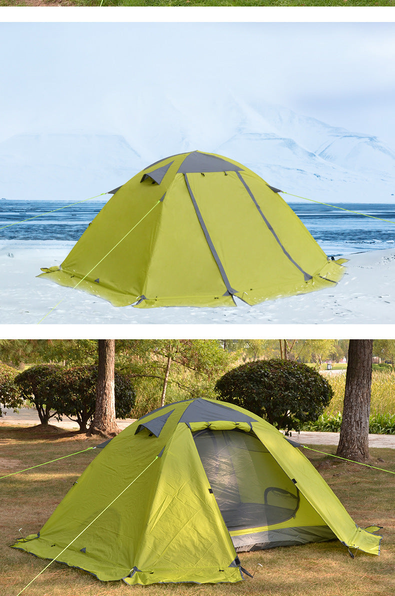Flag Village Desert Fox Outdoor Tent Camping Double Love Aluminum Tent
