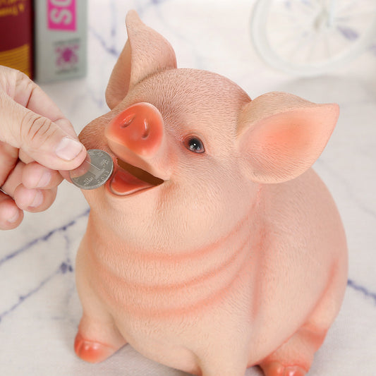Flag Village Pig Piggy Bank Child Piggy Bank Household Items Children Toys Money Boxes Cartoon Pig Shaped Birthday Gift Coins Storage Box