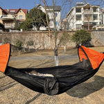 Flag Village Automatic Quick-Opening Mosquito Net Hammock Outdoor Anti-Mosquito Hammock Aerial Tent Camping Camping Double Hammock With Mosquito Net