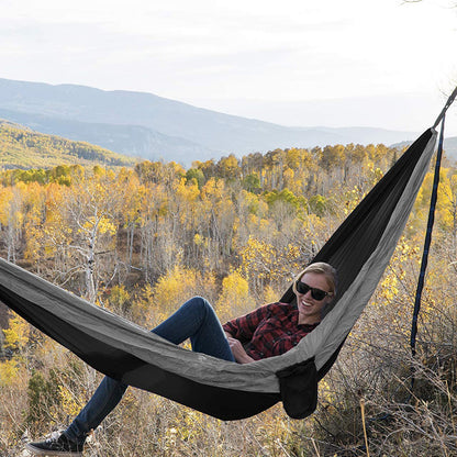 Flag Village Outdoor Hammock Outdoor Camping Hammock Hot Sale Parachute Cloth Hammock