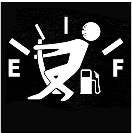 Flag Village Auto Tools Funny Car Sticker Pull Fuel Tank Pointer Ef Fuel Tank  Car Sticker Fuel Tank Vinyl Sticker Decal