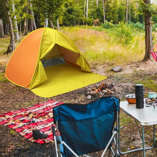 Flag Village Sunscreen Shelter Tent Anti-UV Pop Up Beach Canopy Outdoor Camping Hiking Tent Travelling Easy Carrying Portable Parts