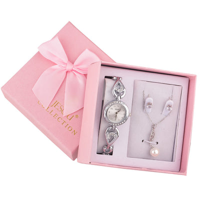 Flag Village Ladies Watch Gift Box Set Necklace Earrings Combination
