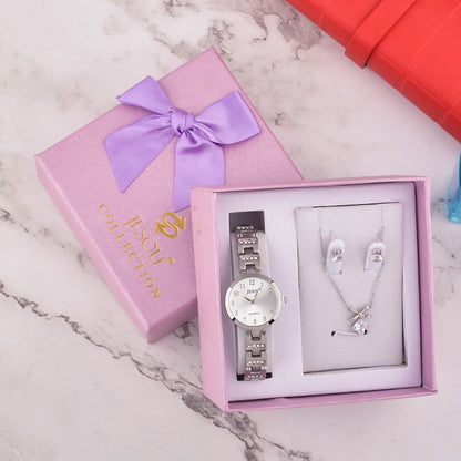 Flag Village Ladies Watch Gift Box Set Necklace Earrings Combination
