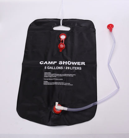 Flag Village Folding Pvc Sports Outdoor Camping Shower Water Bag Travel Bathing Water Bag