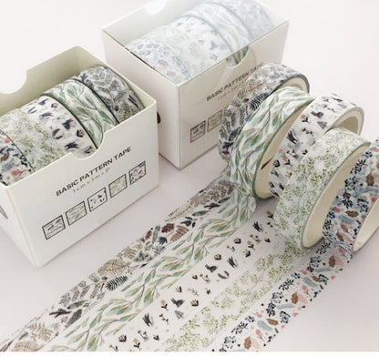 Flag Village Basic Pattern Color Gift box Set With Salt Pocket Sticker
