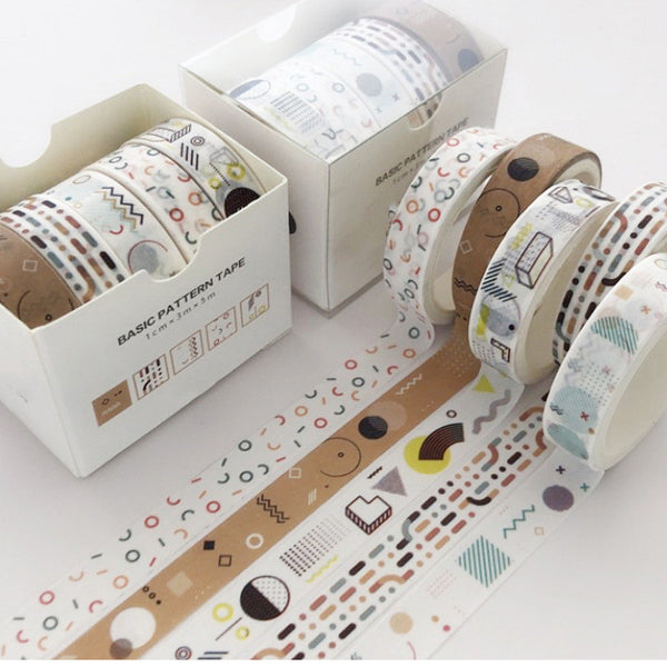 Flag Village Basic Pattern Color Gift box Set With Salt Pocket Sticker