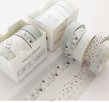 Flag Village Basic Pattern Color Gift box Set With Salt Pocket Sticker