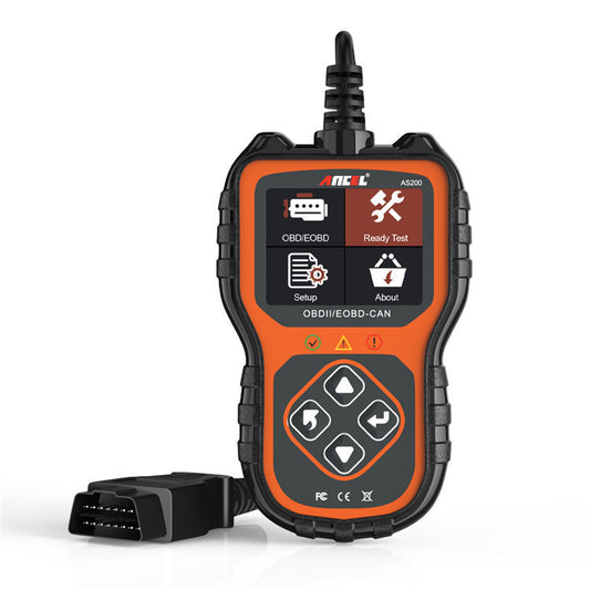 Flag Village Auto Tools  As200 Obd2 Scanner Car Diagnostic Tool Engine Test Equipment Overseas Version Multilingual