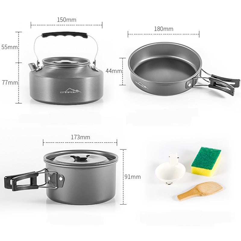 Flag Village New Outdoor Camping Portable Stove Combination