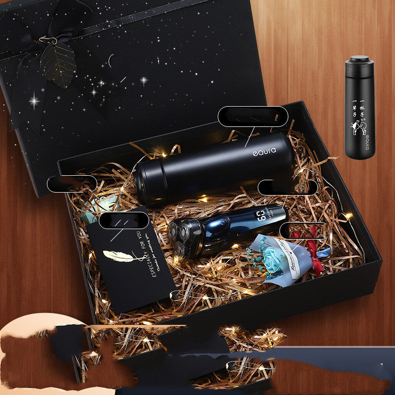 Flag Village Genuine Feike Electric Shaver Shaving Knife Gift Box Packing Birthday Gift Practical For Boyfriend Dad