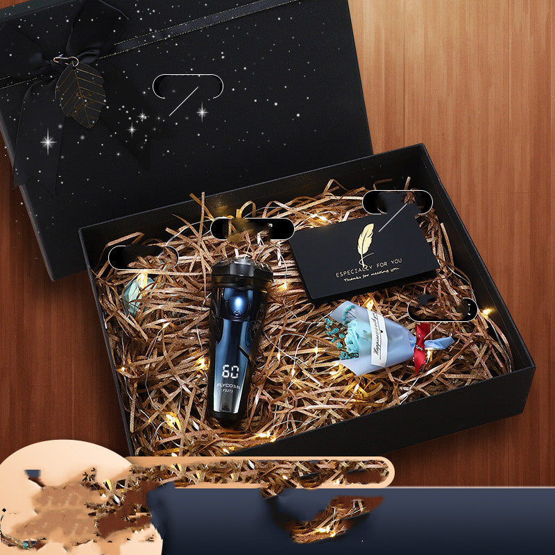 Flag Village Genuine Feike Electric Shaver Shaving Knife Gift Box Packing Birthday Gift Practical For Boyfriend Dad